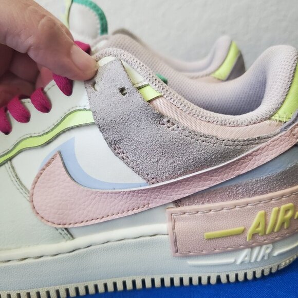 Nike AIR Force 1 Shadow Cashmere/Coral CI0919 700 Women's 10 - Picture 9 of 10